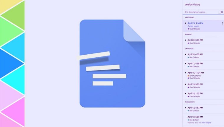 Tính năng xem lại lịch sử chỉnh sửa, kiểm tra người sửa và thời gian sửa trong Google Docs, Sheets, Slides