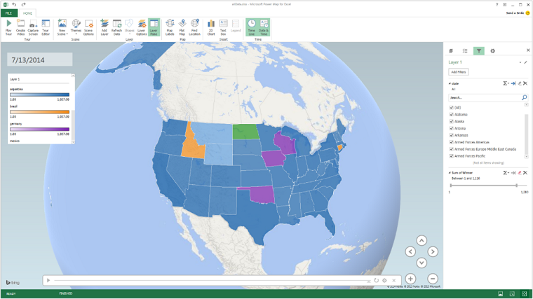 power map excel