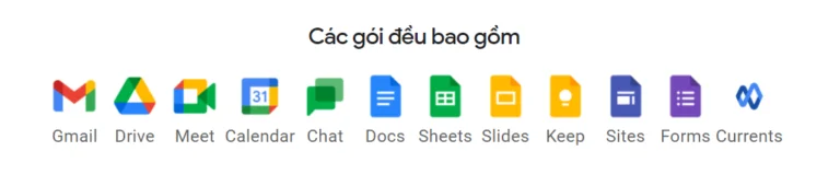 bộ công cụ google workspace
